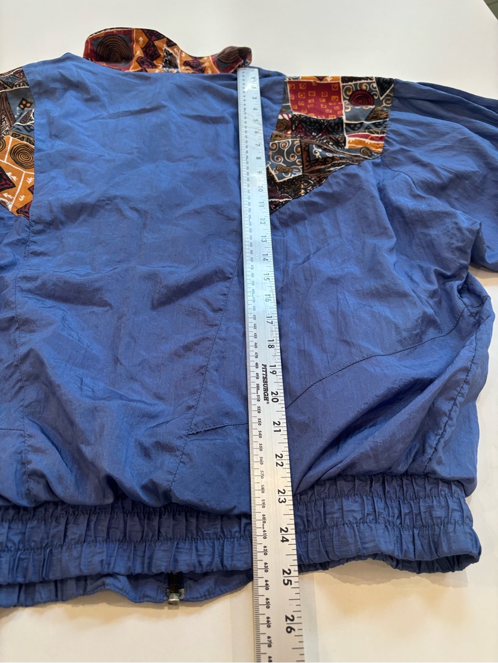 Blue Pattern-Panel Quilted Puffer Jacket - Picture 7 of 7